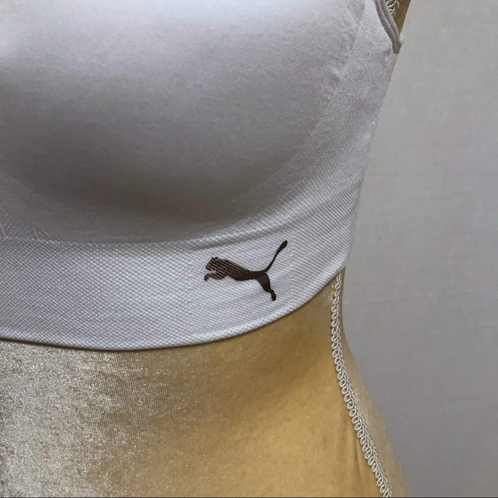 Puma “2/$20” NWOT White Seamless Sports Bra Women Various - Picture 4 of 12